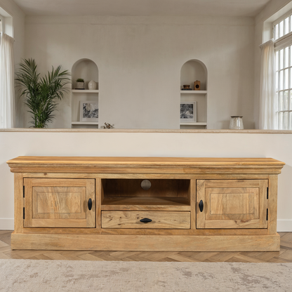 Meuble TV en bois de manguier, H50CM - ORLANE