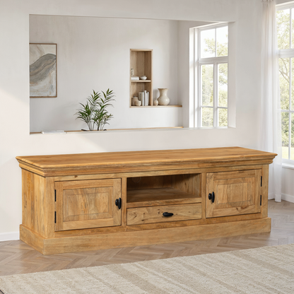 Meuble TV en bois de manguier, H50CM - ORLANE