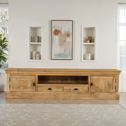 Meuble TV en bois de manguier, H50CM - ORLANE