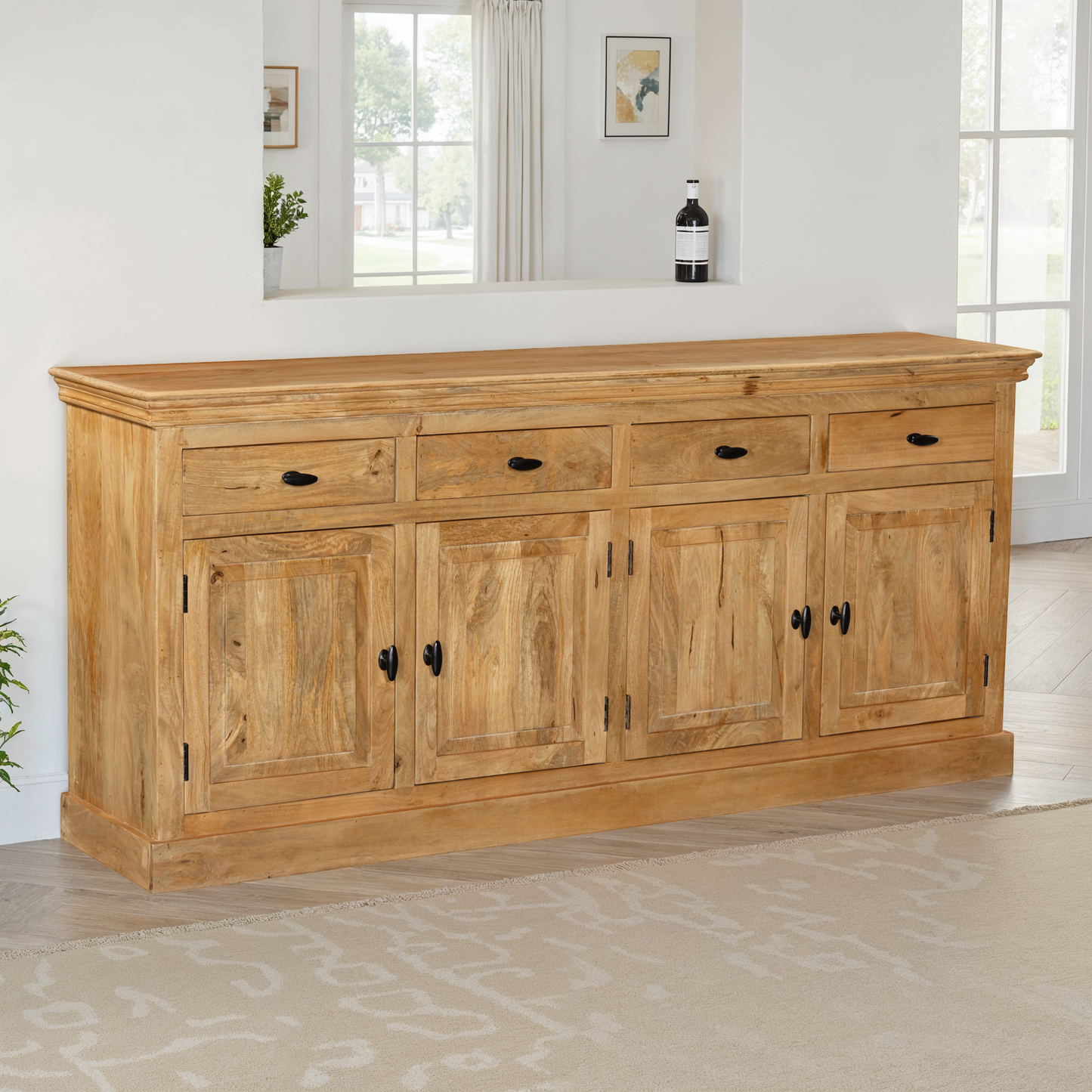 Buffet en bois de manguier, H90CM - ORLANE