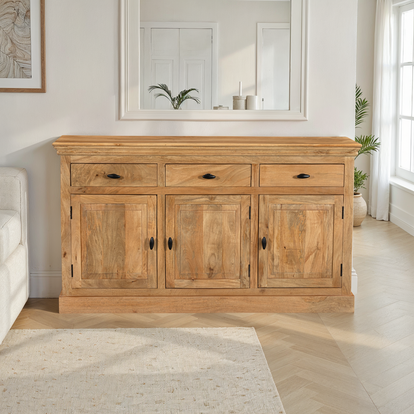 Buffet en bois de manguier, H90CM - ORLANE