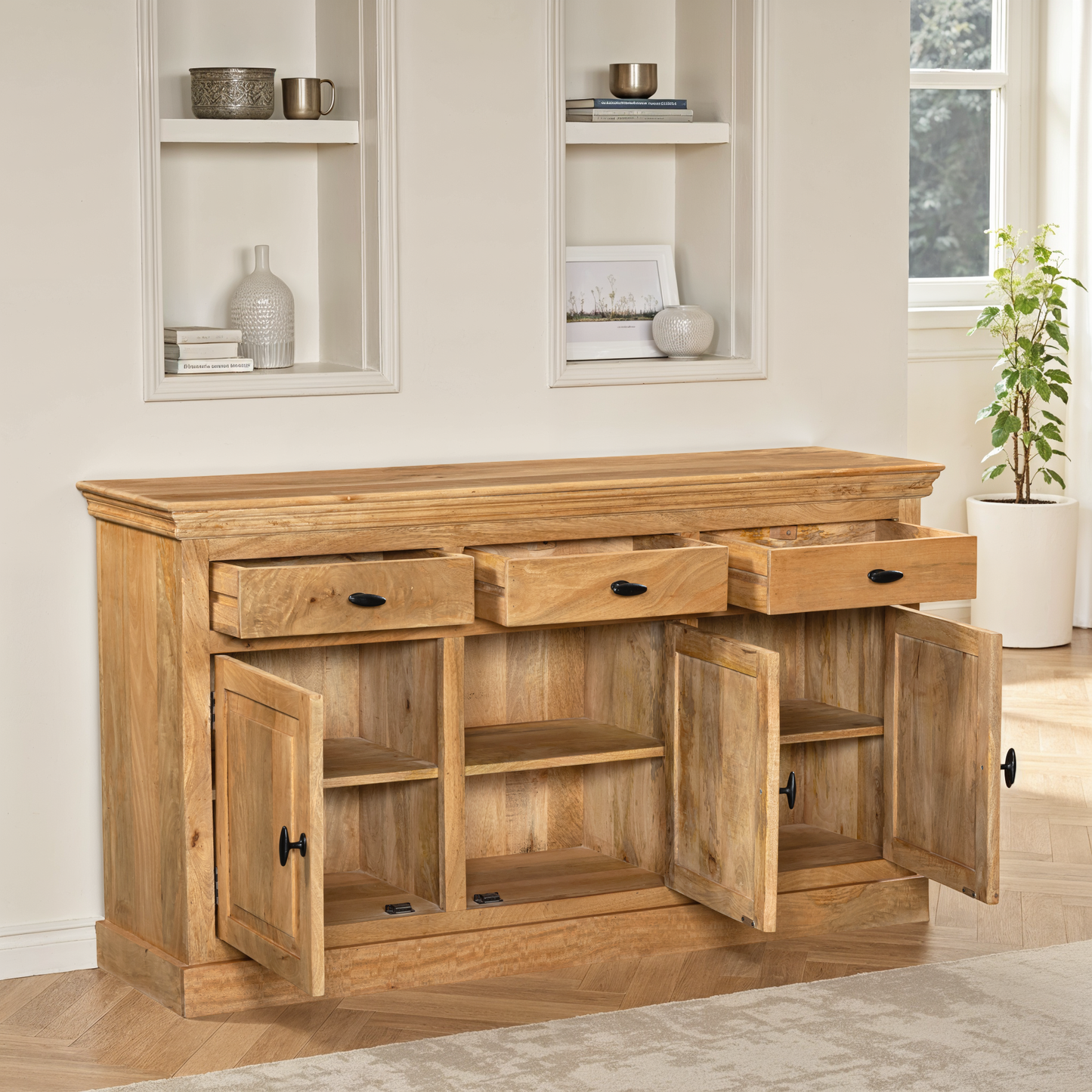 Buffet en bois de manguier, H90CM - ORLANE