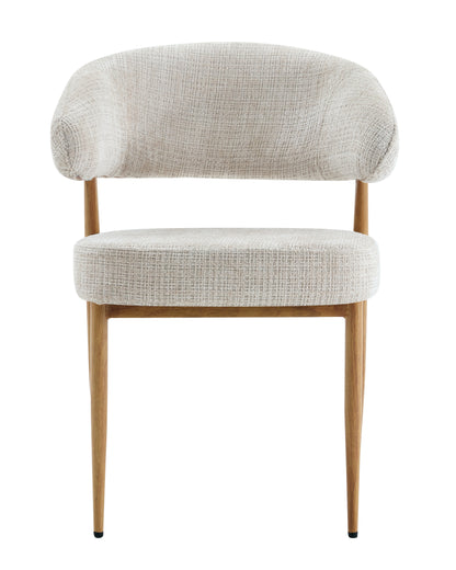 Chaise en tissu anti tache, 59x54xH76,5CM - LUCIA