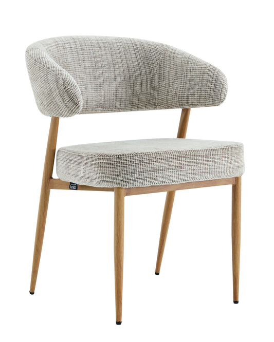 Chaise en tissu anti tache, 59x54xH76,5CM - LUCIA