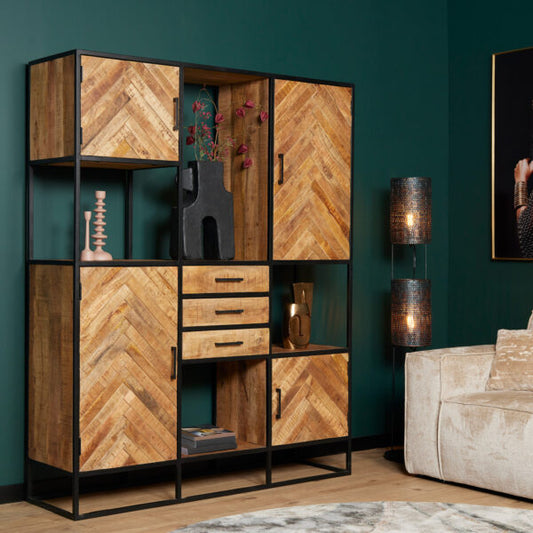 Vaisselier en bois de manguier - VICTORIA