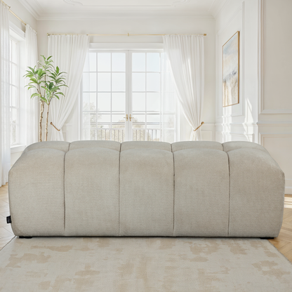 Pouf en tissu anti tache, 160x66xH47CM - MAGEVE