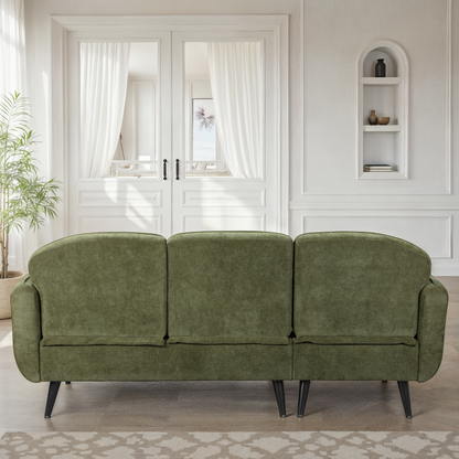 Canapé d'angle en tissu anti tache, 195x135xH84CM - CLARA