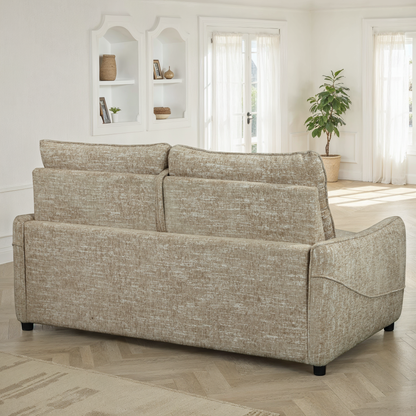 Canapé convertible clic-clac avec coffre convertible en tissu anti tache, 188x98xH100CM - MARKO