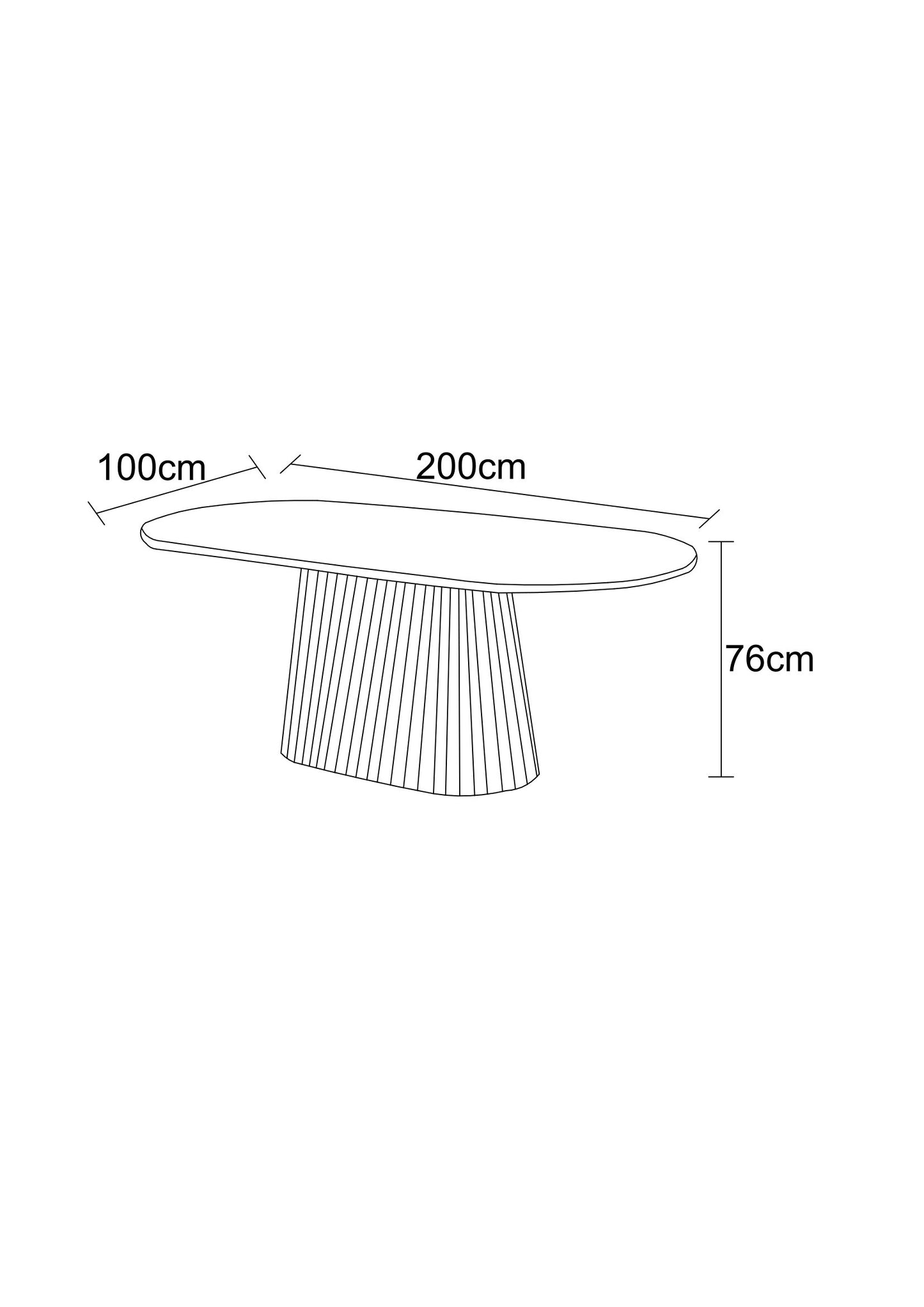 Table à manger en particules de bois plateau céramique, H76CM - JAPANDI