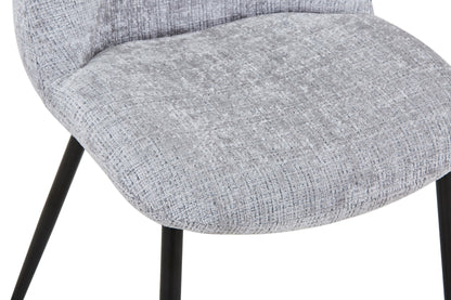 Chaise en tissu anti tache, 50x61,5xH84CM - NELIA