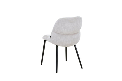 Chaise en tissu anti tache, 50x61,5xH84CM - NELIA
