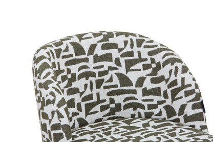 Chaise en tissu anti tache, 60x57,5xH75,5CM - MARISSA