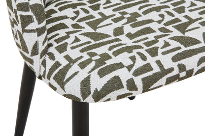 Chaise en tissu anti tache, 60x57,5xH75,5CM - MARISSA