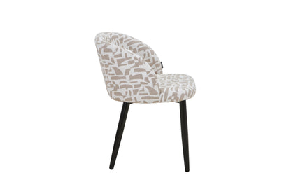 Chaise en tissu anti tache, 60x57,5xH75,5CM - MARISSA