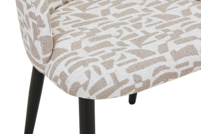 Chaise en tissu anti tache, 60x57,5xH75,5CM - MARISSA