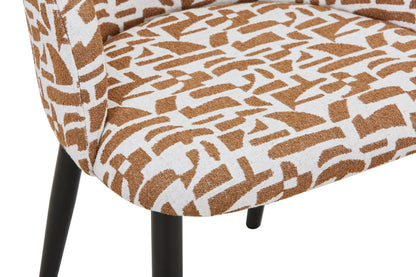 Chaise en tissu anti tache, 60x57,5xH75,5CM - MARISSA