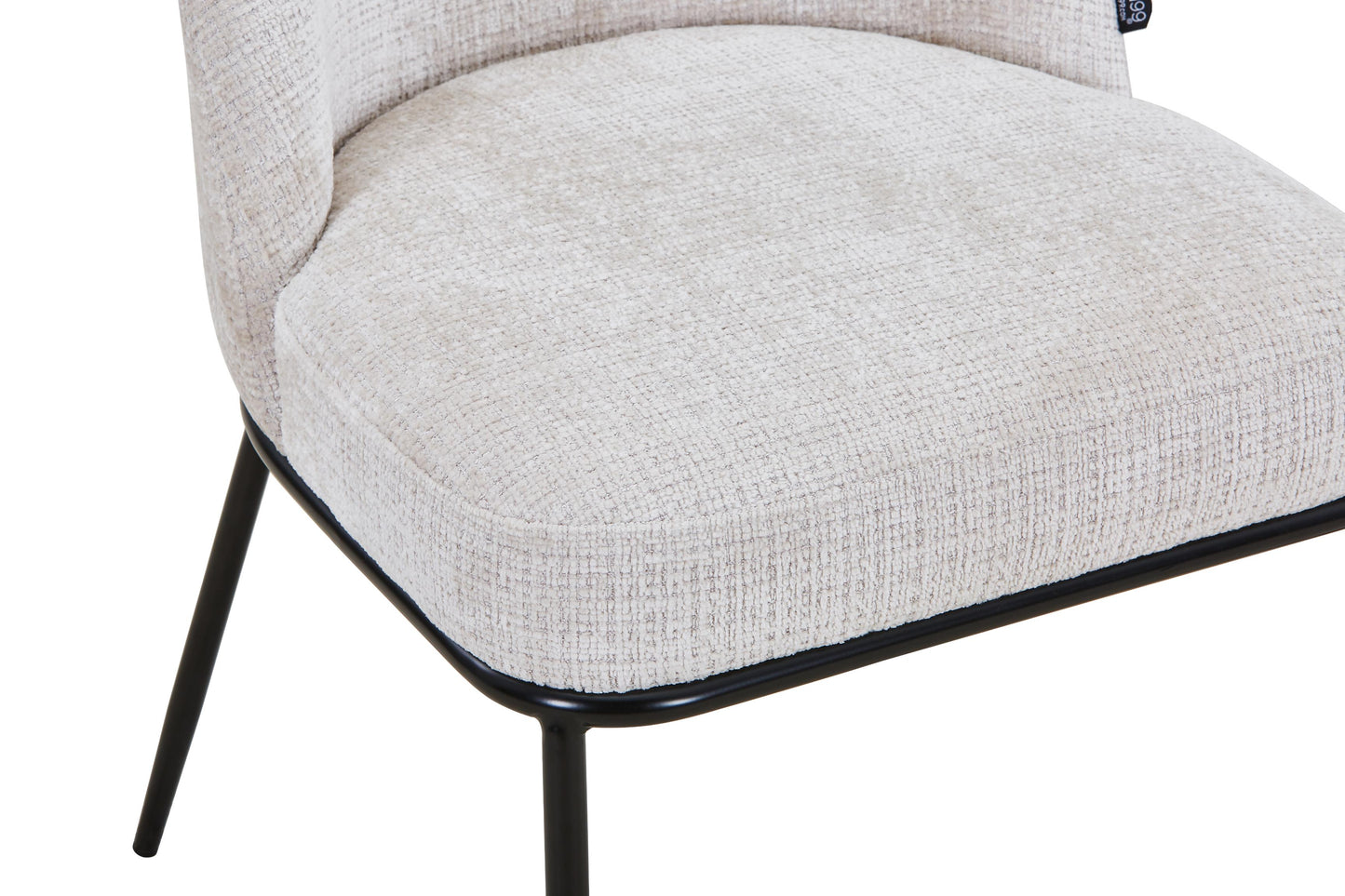 Chaise en tissu anti tache, 45x58,5xH85,5CM - BENNY