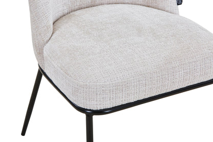 Chaise en tissu anti tache, 45x58,5xH85,5CM - BENNY