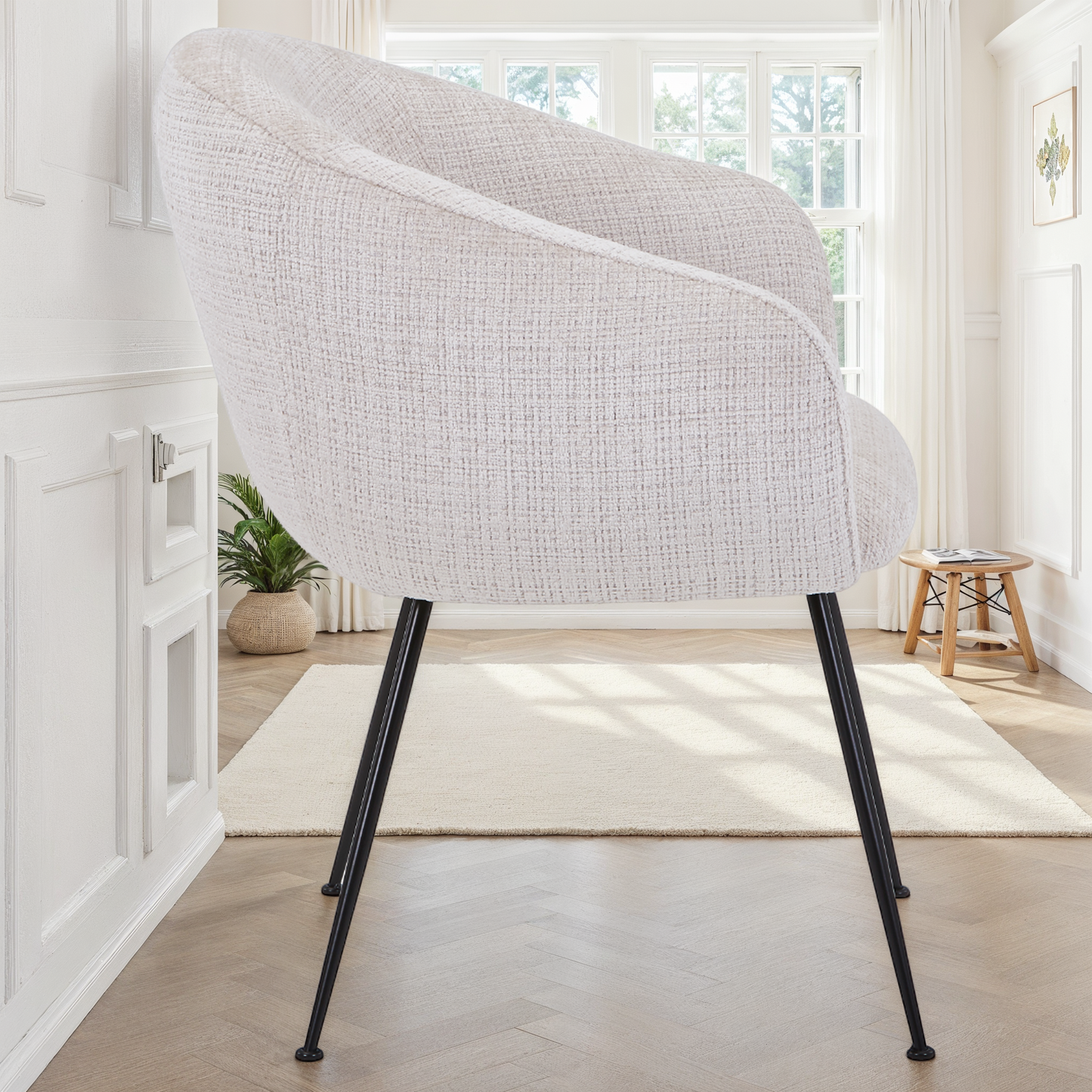 Chaise en tissu, 62x60xH79 cm - CLOUD