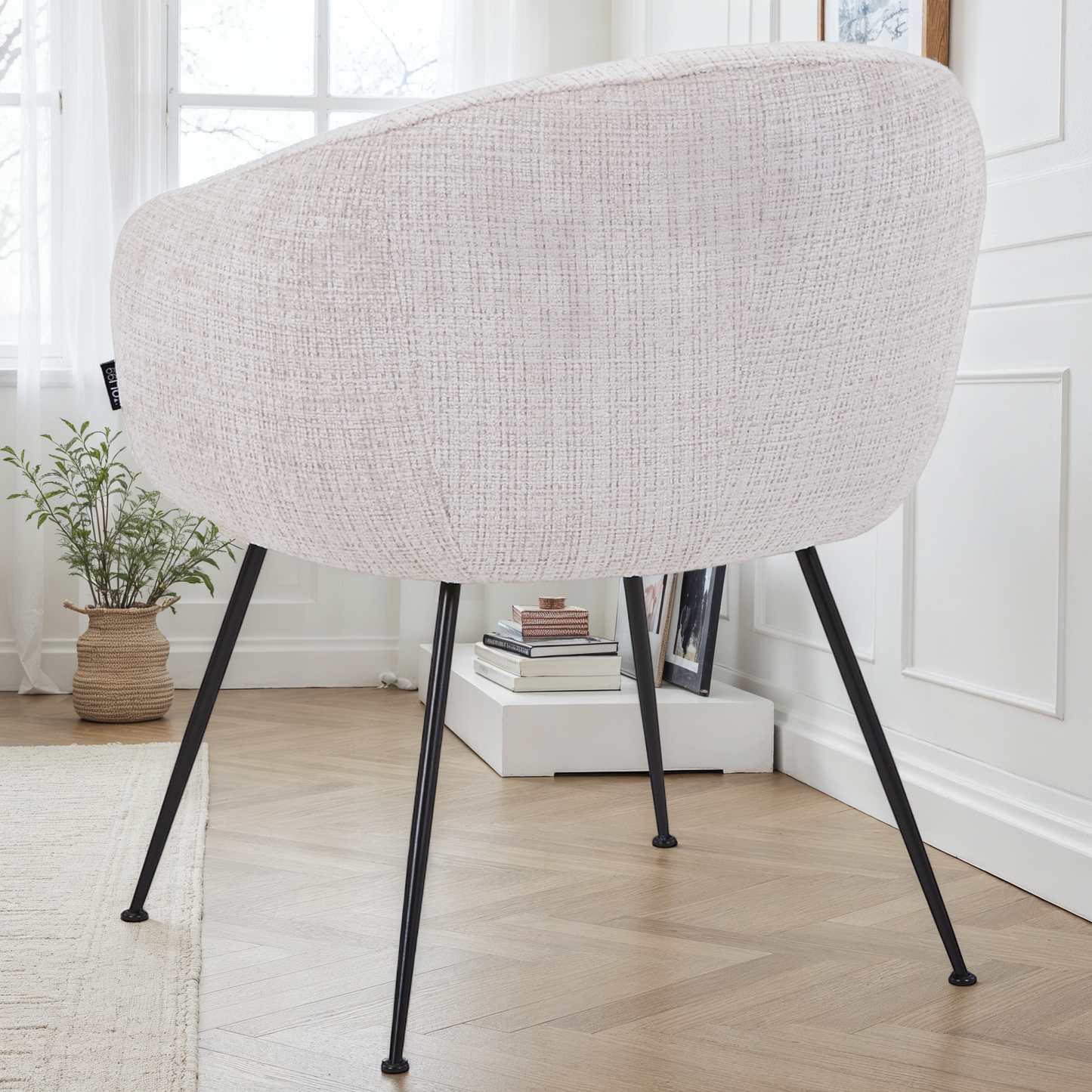 Chaise en tissu, 62x60xH79 cm - CLOUD