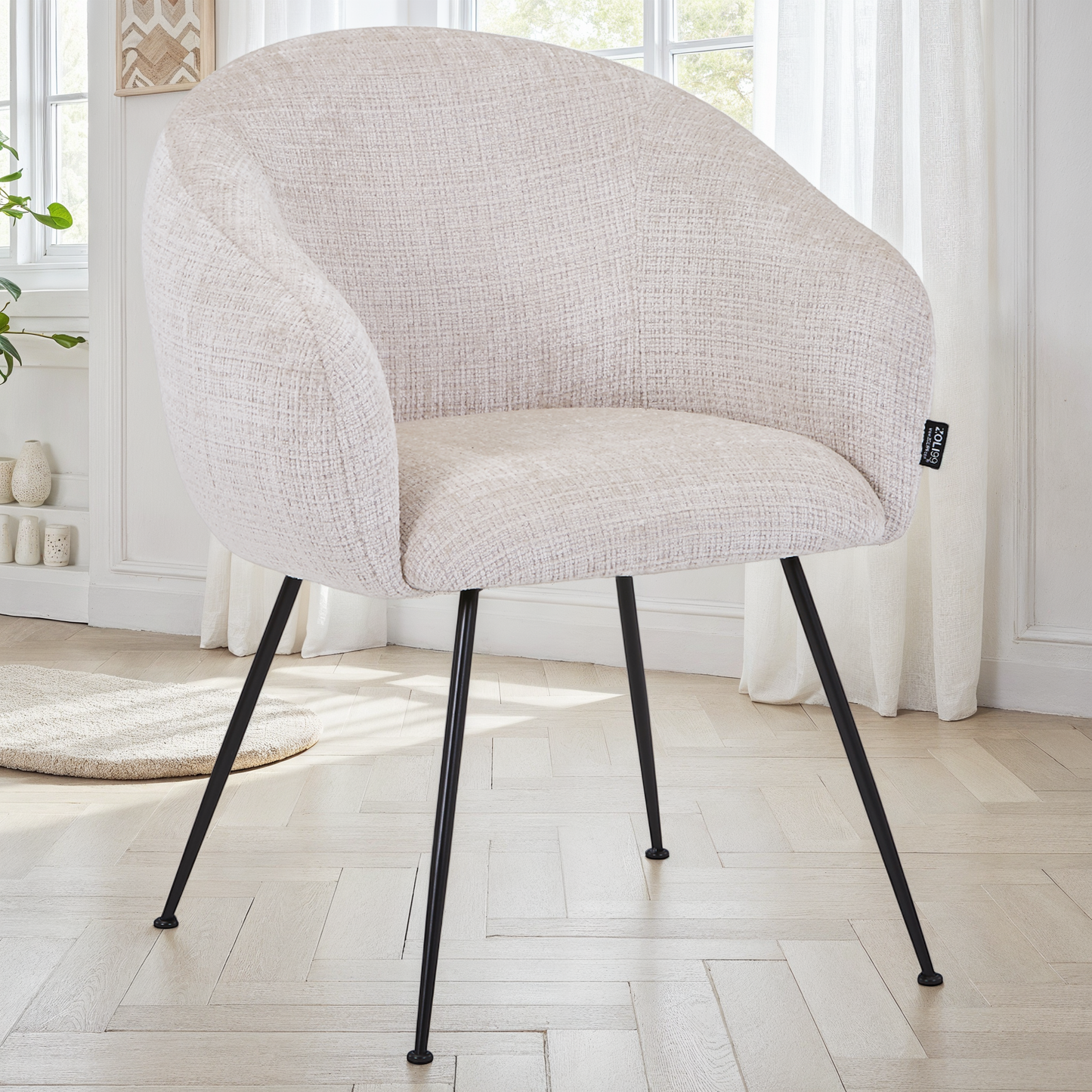 Chaise en tissu, 62x60xH79 cm - CLOUD