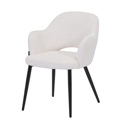 Chaise en tissu, 58x63,5xH80cm - MILLIE