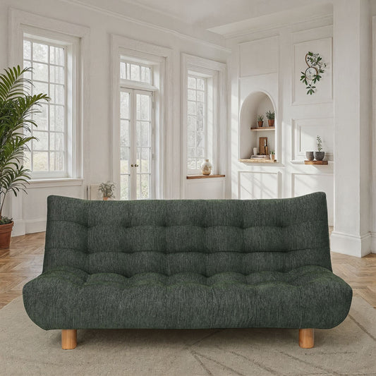 Canapé lit clic-clac convertible en tissu anti tache, 186x103xH89CM - LUCIEN