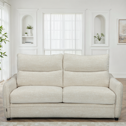 Canapé convertible clic-clac avec coffre convertible en tissu anti tache, 188x98xH100CM - MARKO