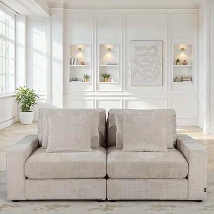 Canapé en tissu, H82CM - VITO