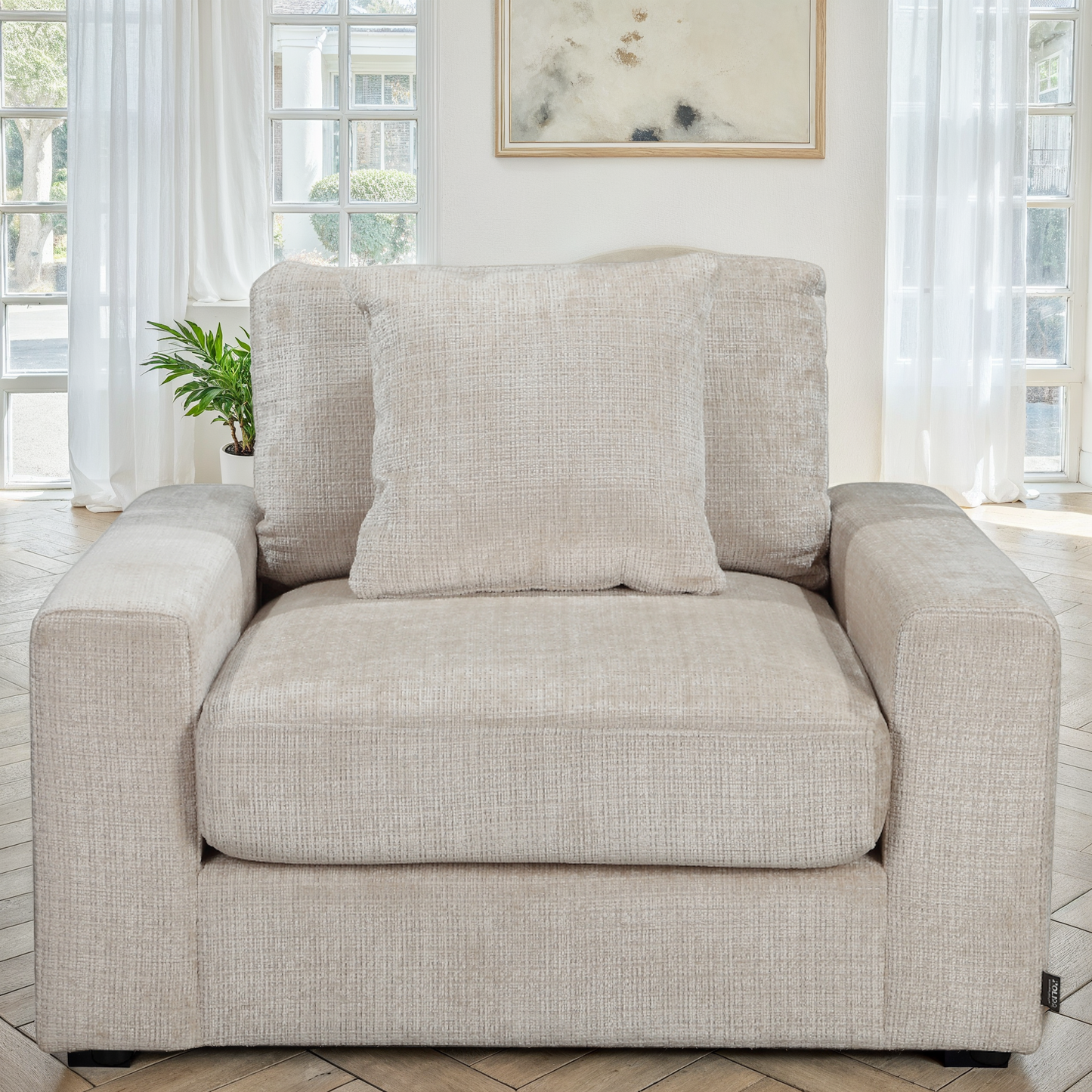 Canapé en tissu, H82CM - VITO