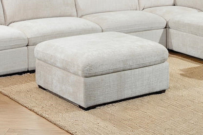 Pouf en tissu anti tache - OLYMPE