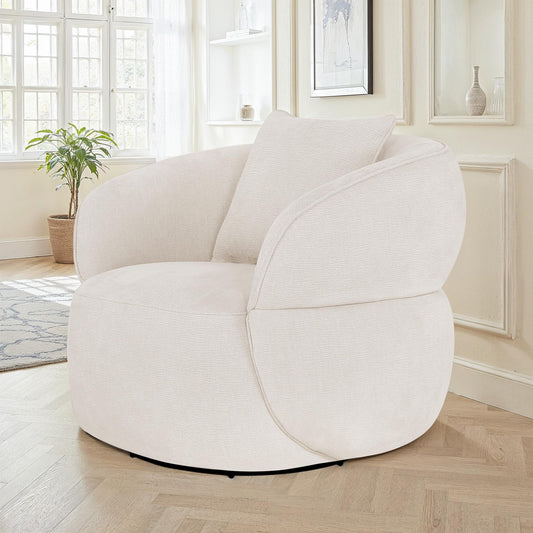 Canapé / fauteuil en tissu anti tache beige, H79CM- NEO