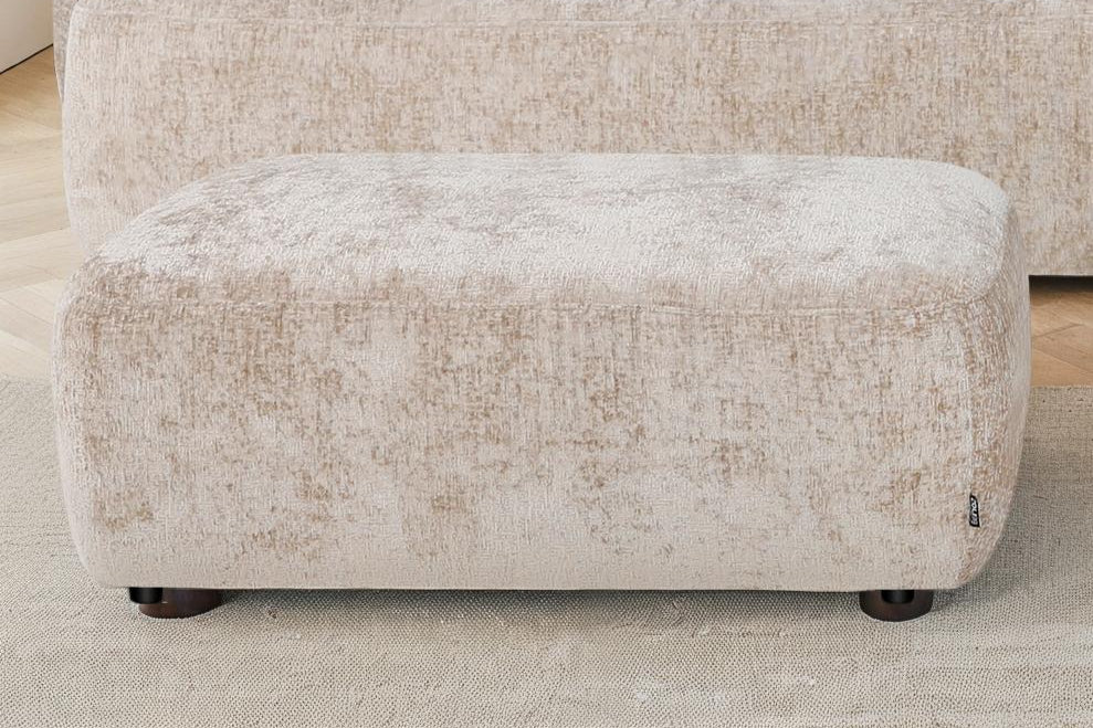 Pouf en tissu anti tache, 110x61xH45CM - JENNIFER