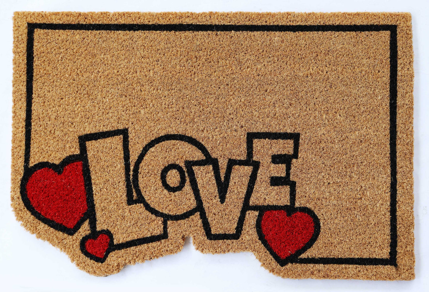 Tapis d’entrée Paillasson coco naturel, 40x60CM, EP 1,5CM