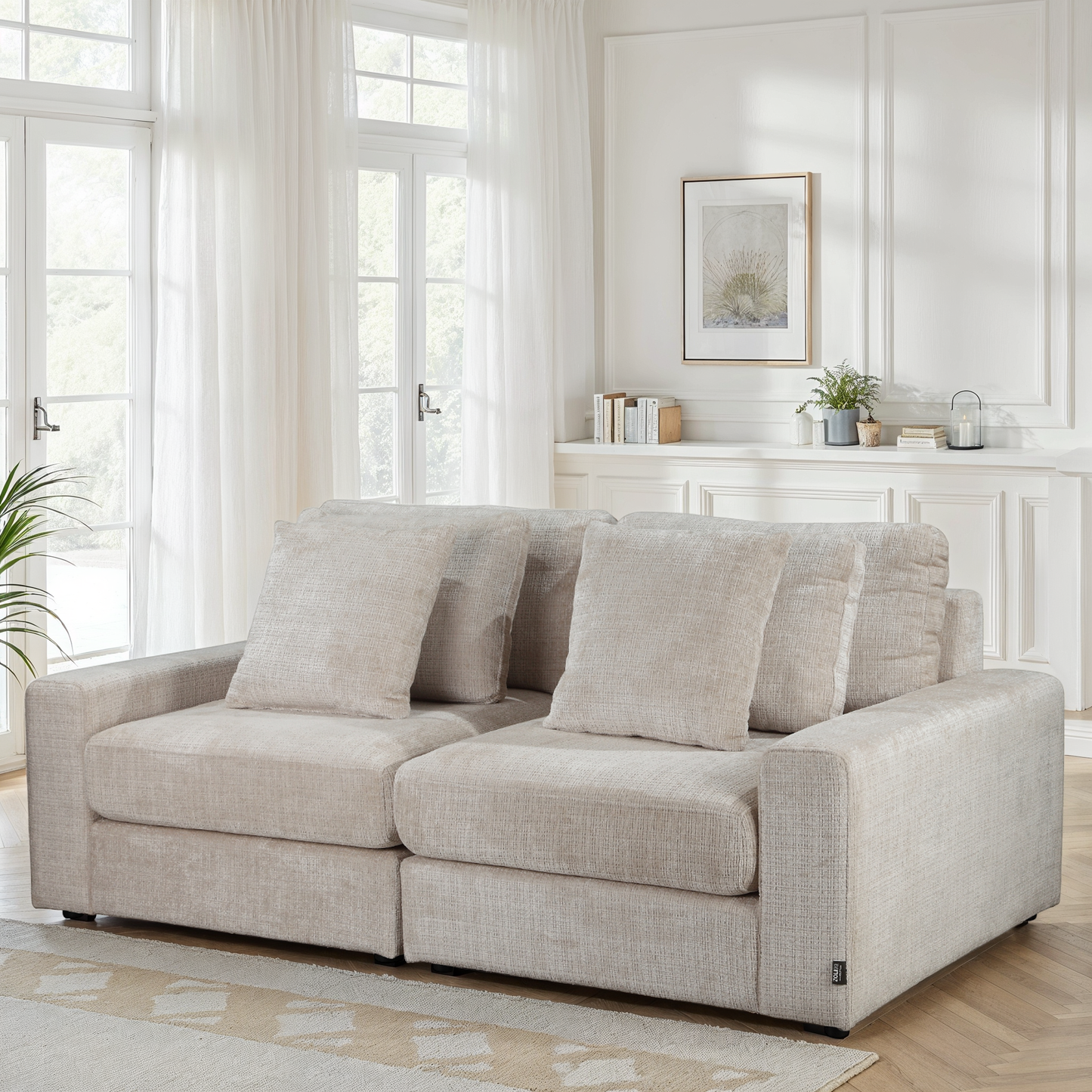 Canapé en tissu, H82CM - VITO