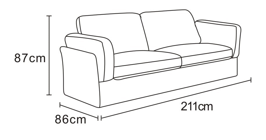 Canapé / fauteuil en tissu anti tache, H87CM - LUCIA