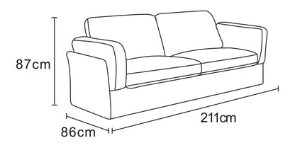 Canapé / fauteuil en tissu anti tache, H87CM - LUCIA