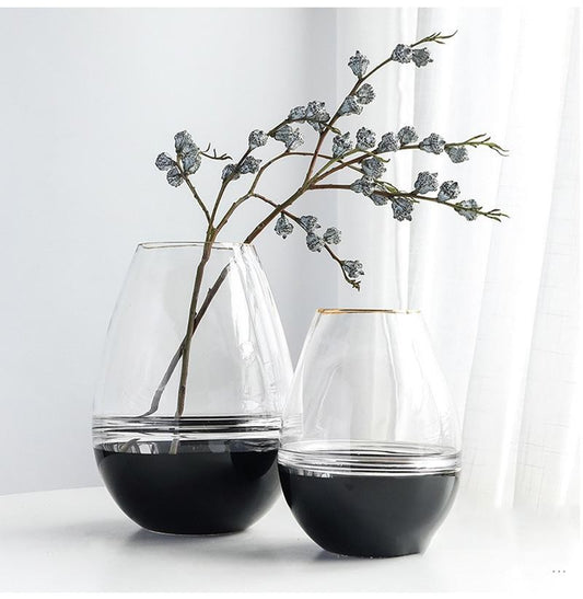 Vase GHANIMA en verre H18 cm