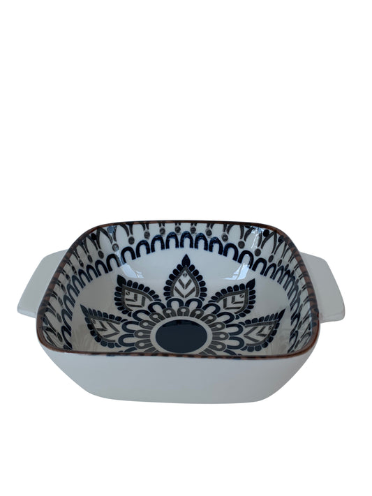 Assiette creuse en céramique 16x16 cm - FLORA