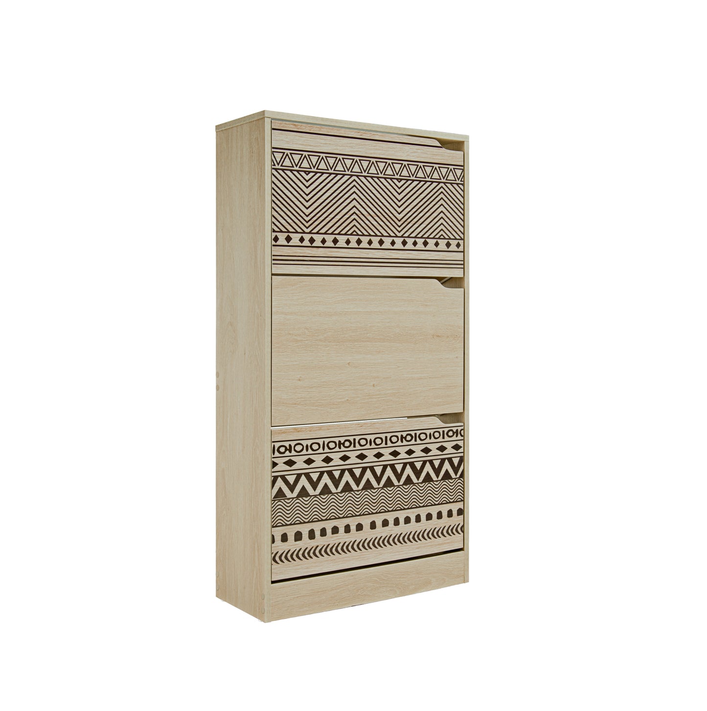 Meuble à chaussures à 3 portes, 72x27xH128CM - KARESSO