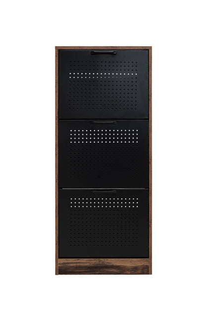 Meuble à chaussures à 3 portes, 72x27xH128CM - LUMARA