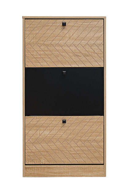 Meuble à chaussures à 3 portes, 72x27xH128CM - ORLINA