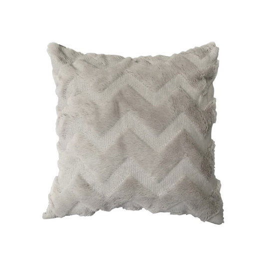 Coussin en peluche avec design en W, 43x43 cm, 400g