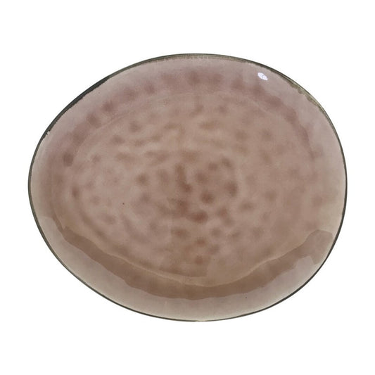 Assiette ovale en céramique, D27 cm - MAIA