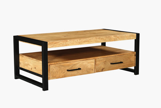 Table basse en bois de manguier, H45cm - ANGELO