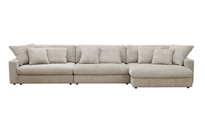 Canapé angle velours réversible  tissu doux - VITO