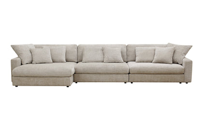 Canapé angle velours réversible  tissu doux - VITO