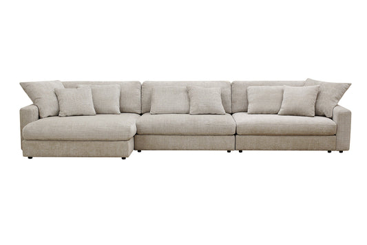 Canapé angle velours réversible  tissu doux - VITO