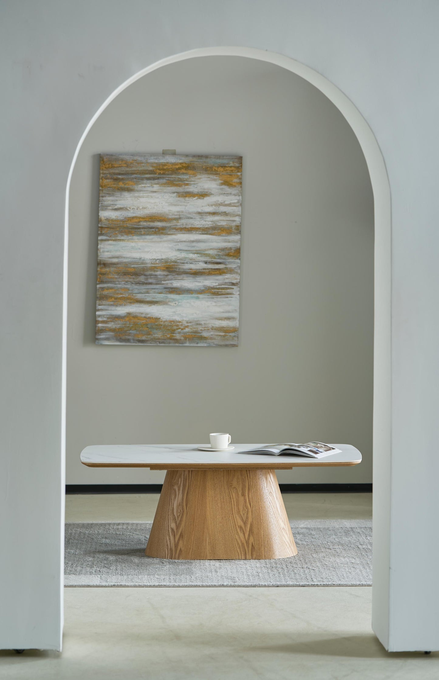 Table basse en bois, 120x60xH42CM - EDDA