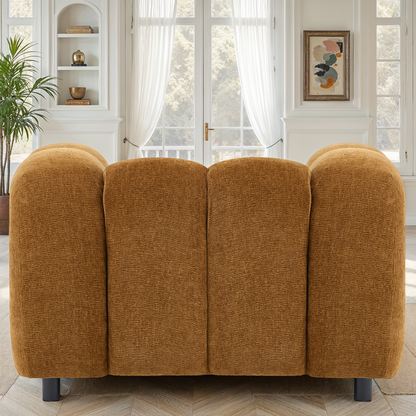 Canapé 3 places / fauteuil en tissu anti tache - BIANCA